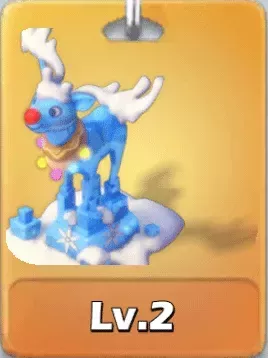 氷のトナカイ像