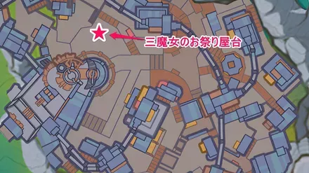 三魔女のお祭り屋台