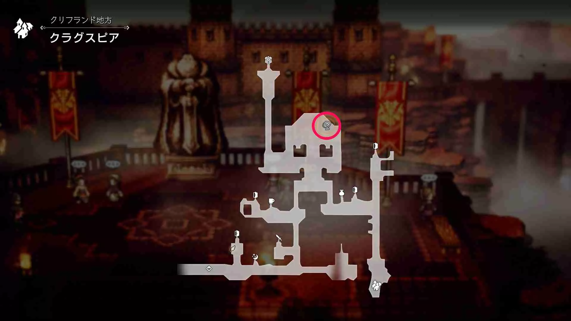 テリオンとの出会いのマップ