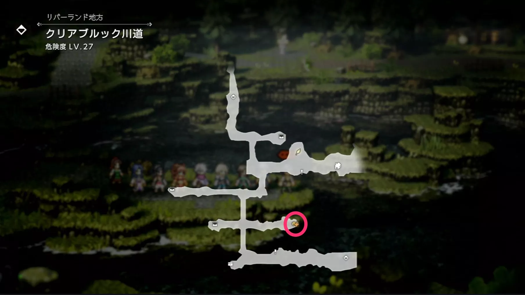 川のヌシ釣りのマップ