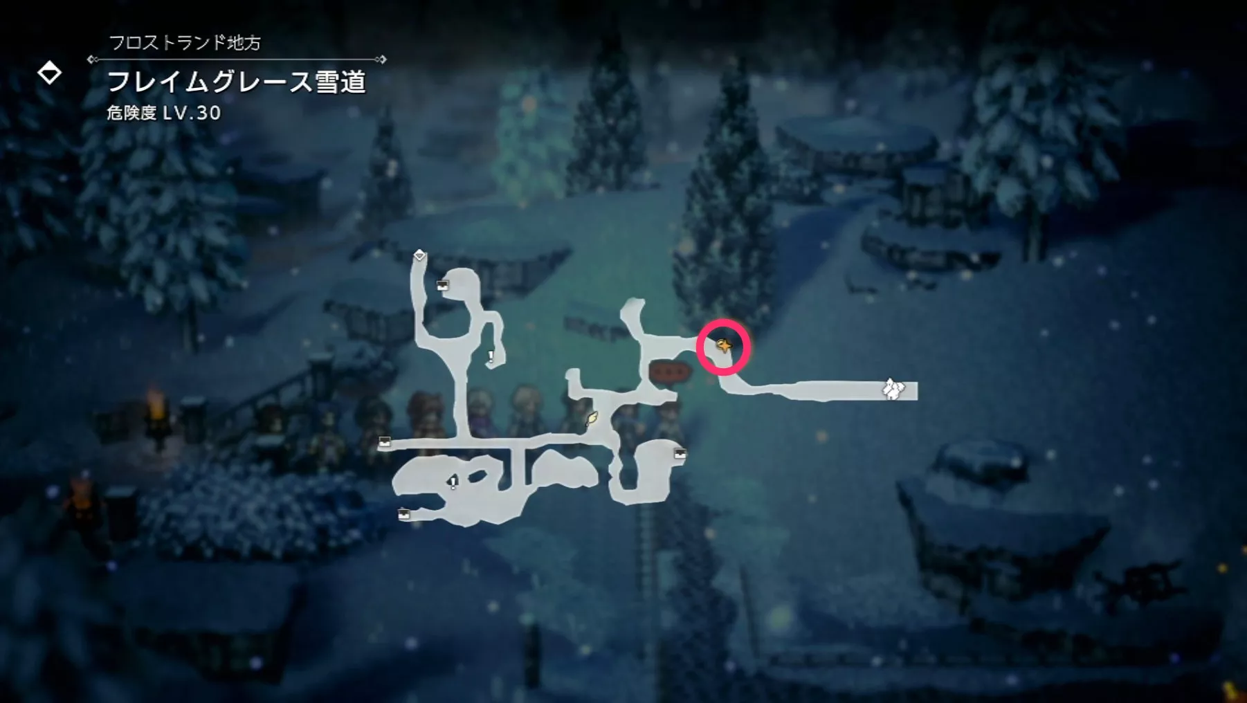 精霊石集めのマップ