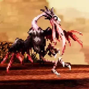 獰猛な不気味な鳥画像