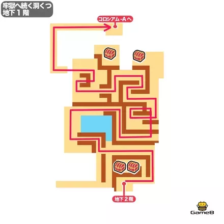 神殿地下1階マップ