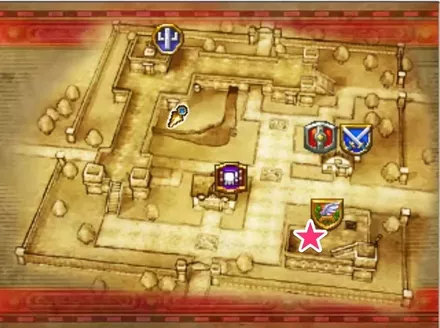 教会から下の部屋に向かう