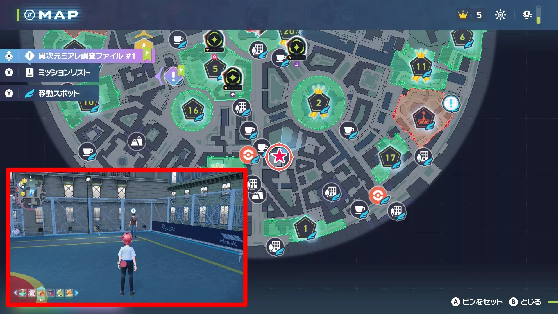 勝つためにタメる・・・！のマップ