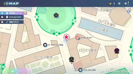 あのベンチを求めての拡大マップ画像