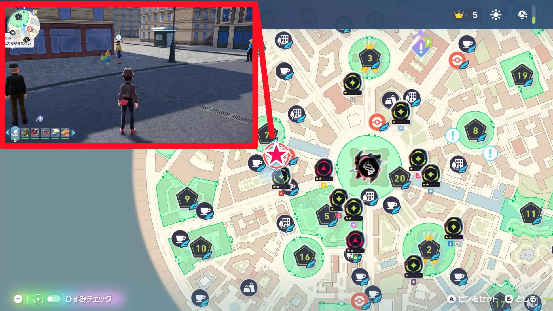 あのベンチを求めてのマップ