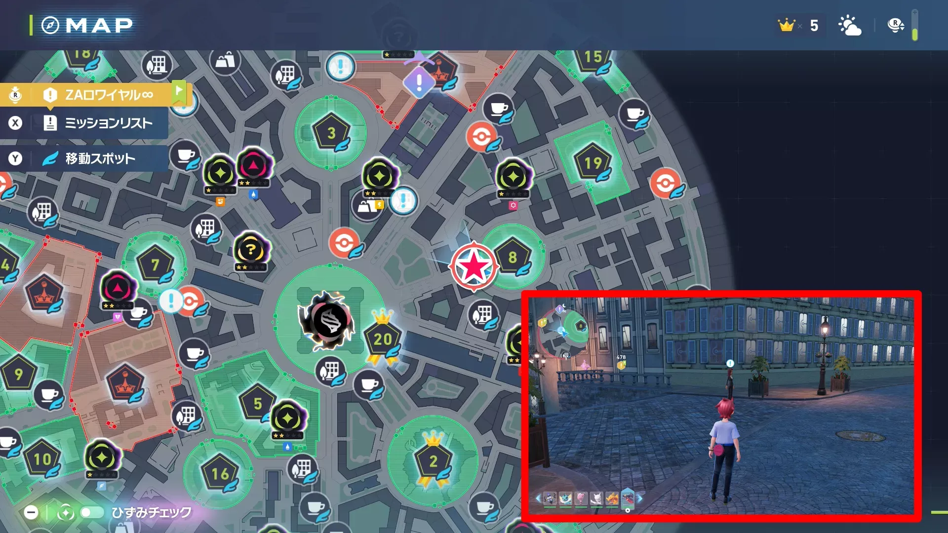 砂場の怪異のマップ