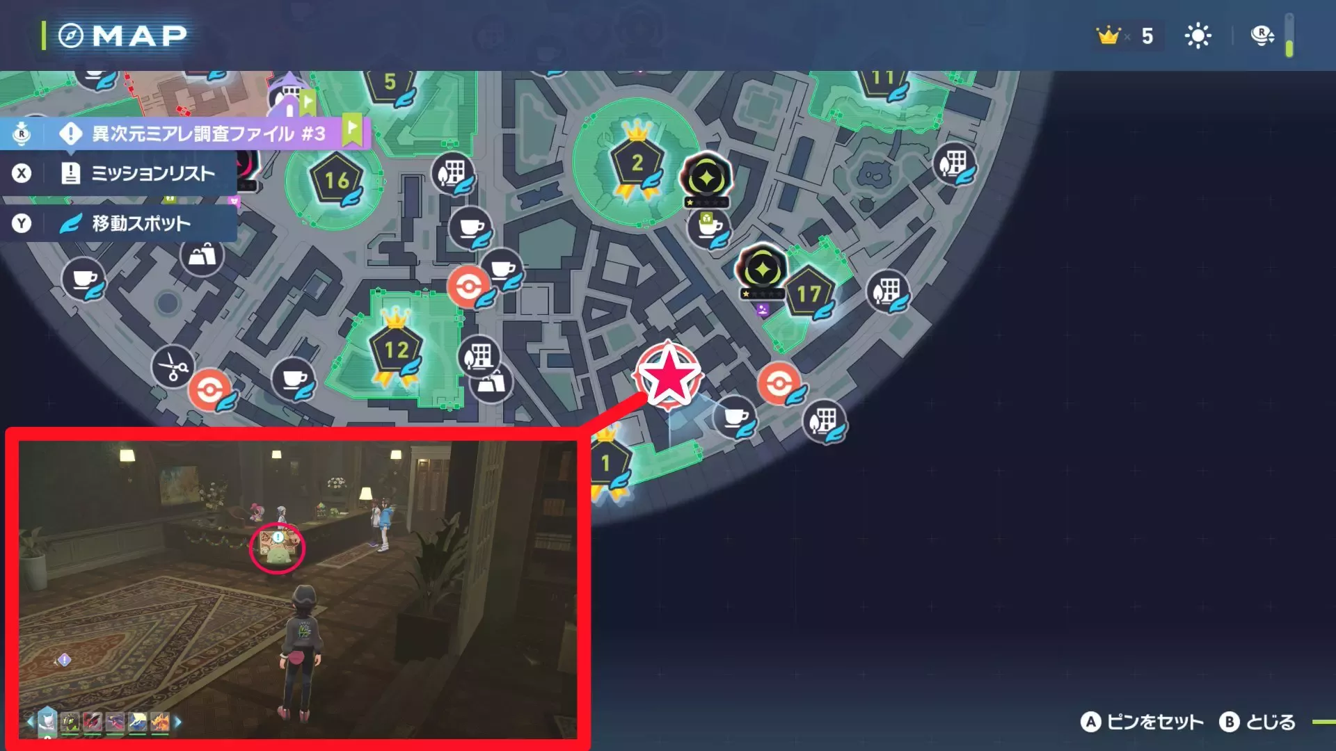 うちのお客のゴクリンさんのマップ