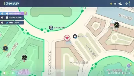 異次元の戦い！フレア団ヌーヴォの拡大マップ画像