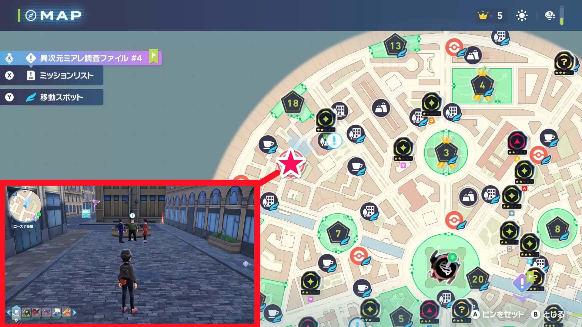 通りの名前を決めてくれ！のマップ