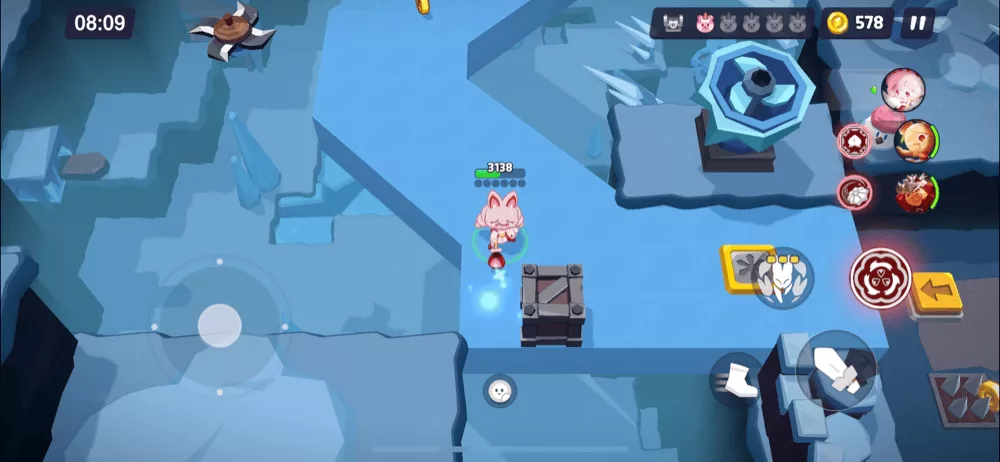 ステージ13-1(ハード)のくまゼリーと宝箱の場所