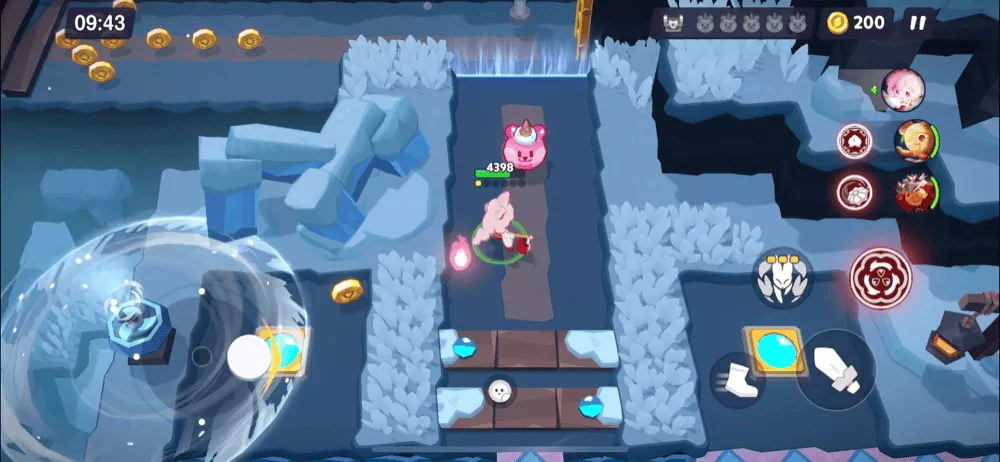 ステージ13-1(ハード)のくまゼリーと宝箱の場所