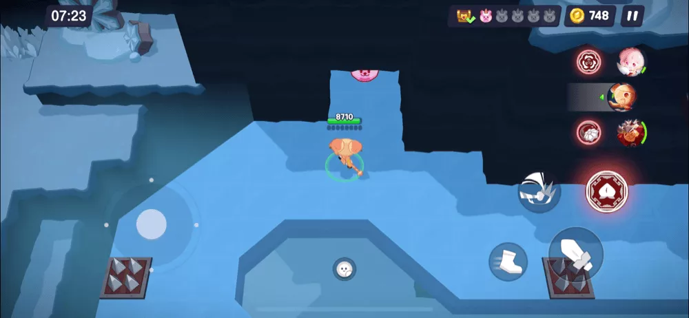 ステージ13-1(ハード)のくまゼリーと宝箱の場所