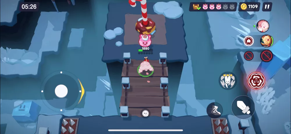 ステージ13-1(ハード)のくまゼリーと宝箱の場所