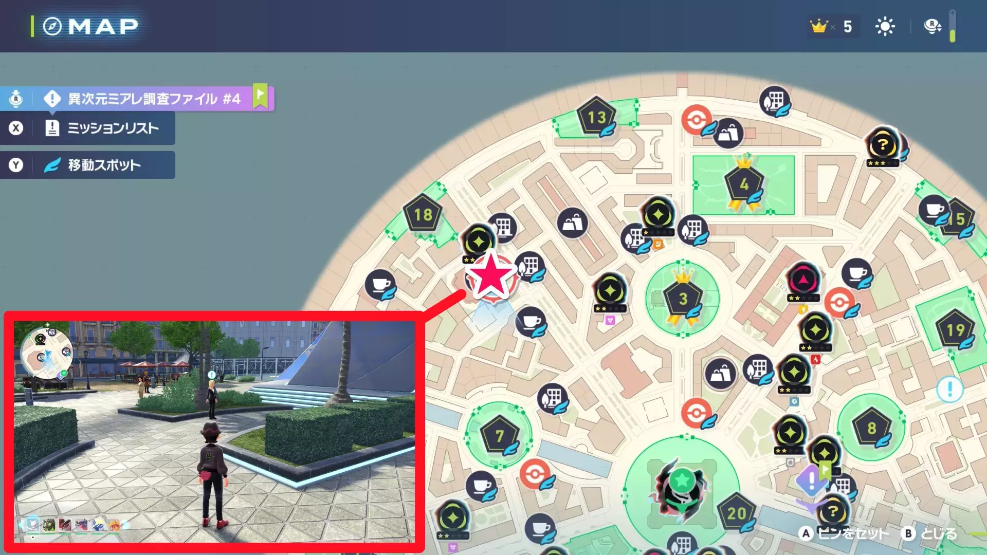 警備モルペコ検討中のマップ