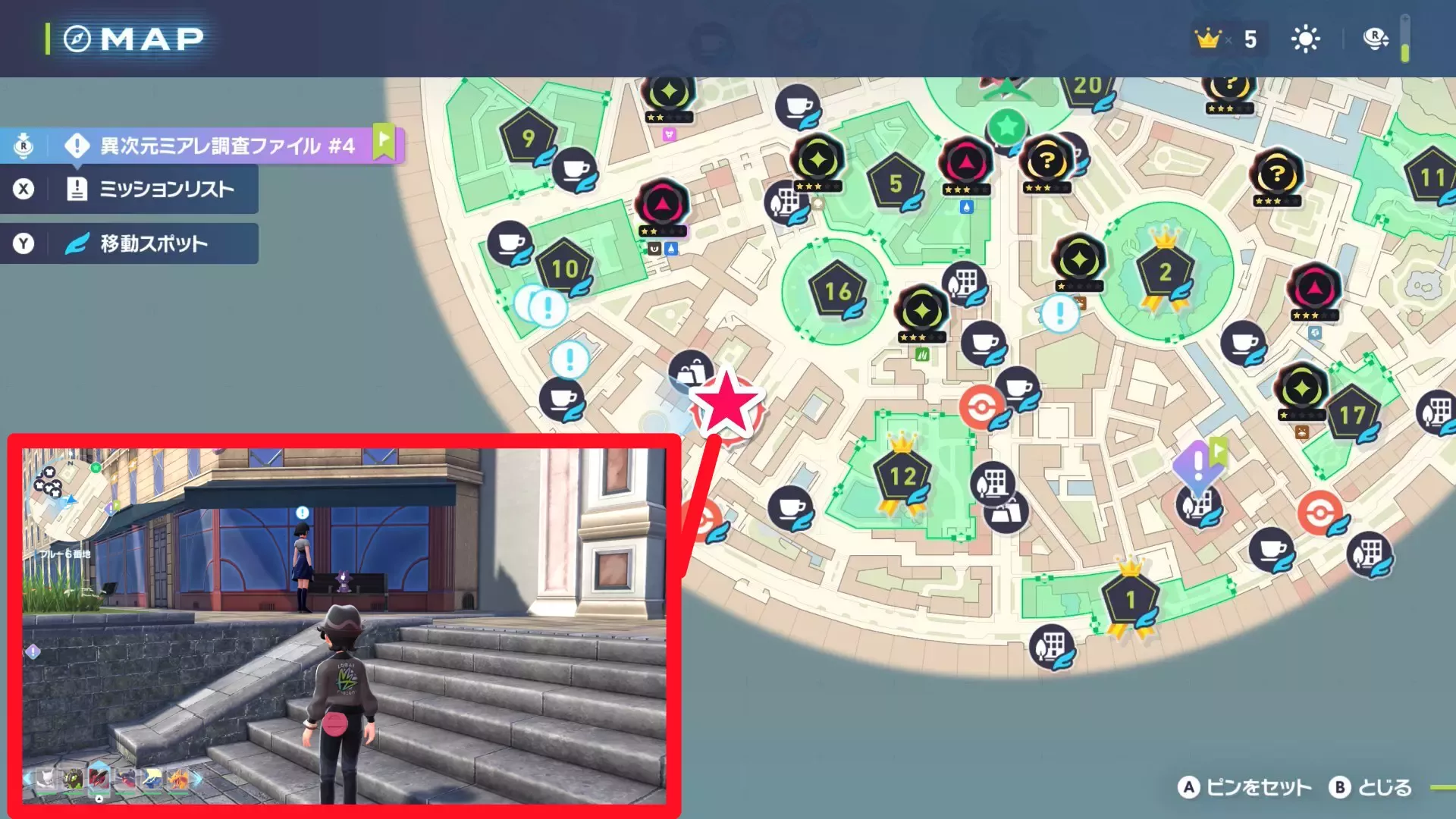 おやつをクスネた犯人は？のマップ