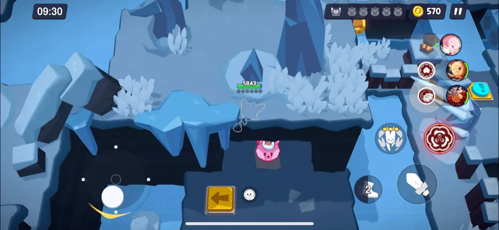 ステージ13-7(ハード)のくまゼリーと宝箱の場所