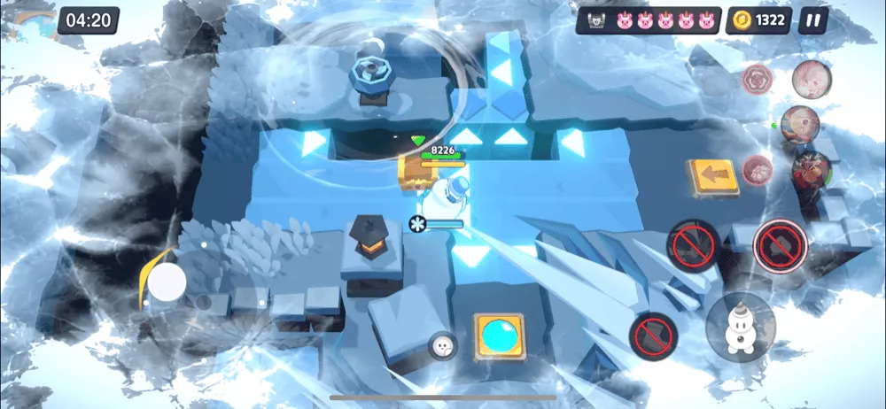 ステージ13-7(ハード)のくまゼリーと宝箱の場所