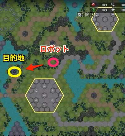 地上セクター2ギミック2-2