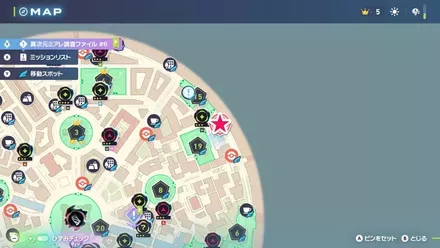 チョロネコとジュ・テームのマップ画像 size:440x0