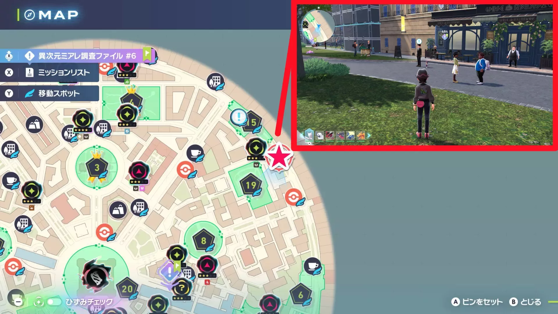 チョロネコとジュ・テームのマップ