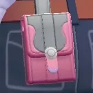 カラスバコーデレザーポーチ