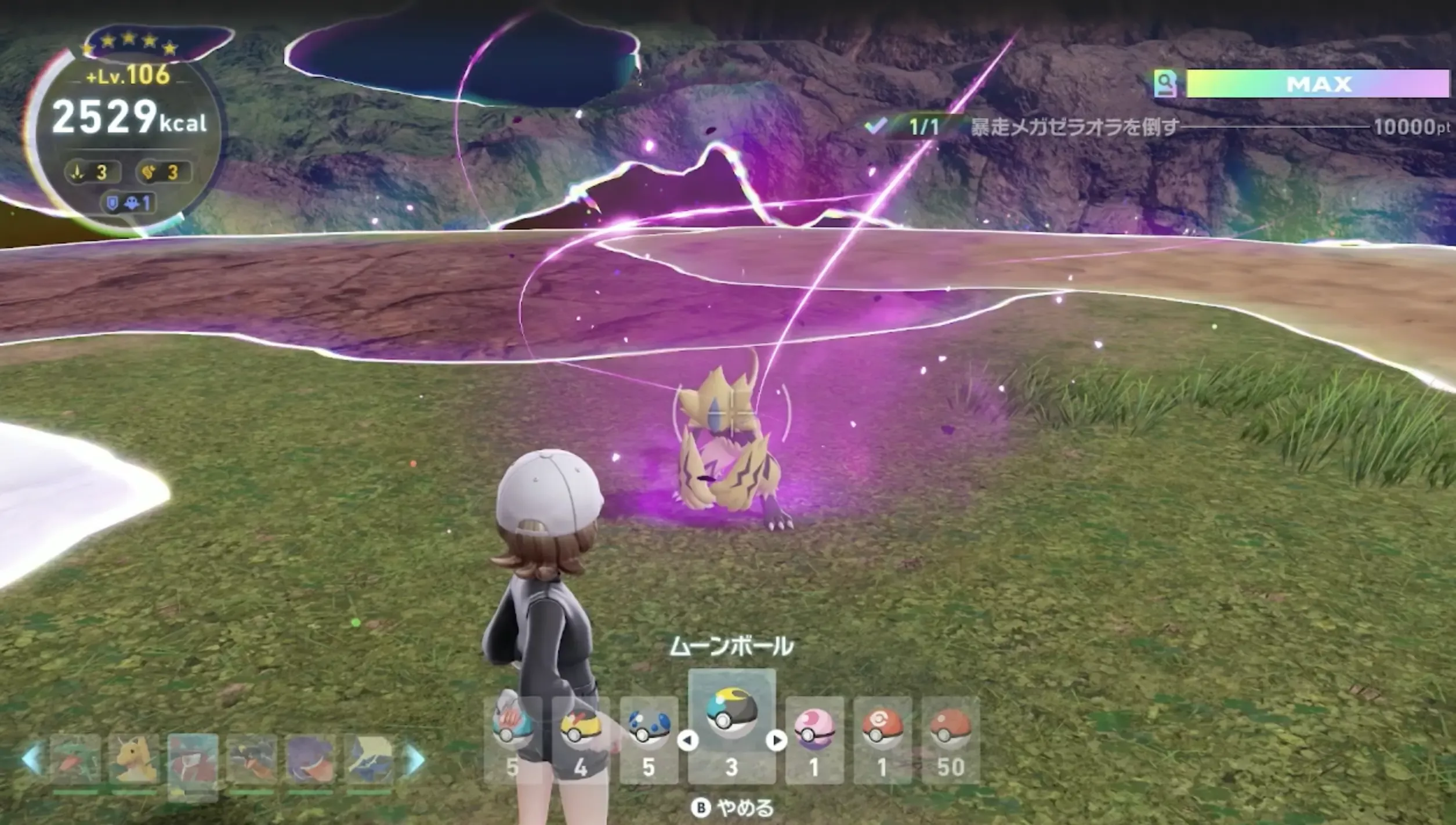 倒すとゼラオラを入手可能