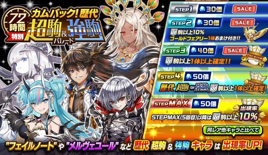 カムバック超駒＆強駒パレード