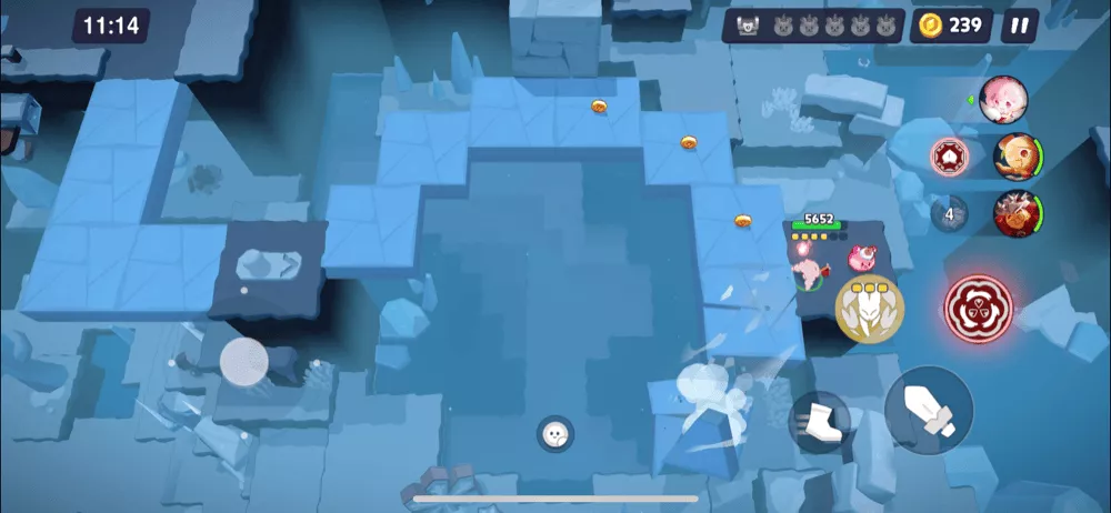 ステージ13-11(ハード)のくまゼリーと宝箱の場所