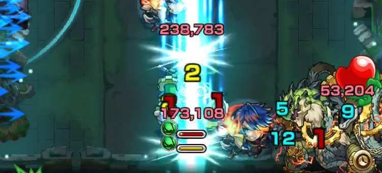 敵の位置が入れ替わる