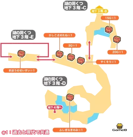 湖の洞くつ_地下3階-C,D,E画像