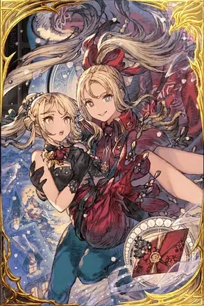 聖夜を舞う二人の画像