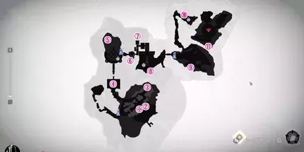 パーガトリー島の全体マップ