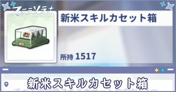 新米スキルカセット箱