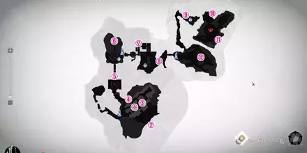 パーガトリー島の全体マップ