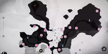 アイスレイク城・東区・下層の全体マップ