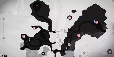 アイスレイク城・東区・下層の全体マップ