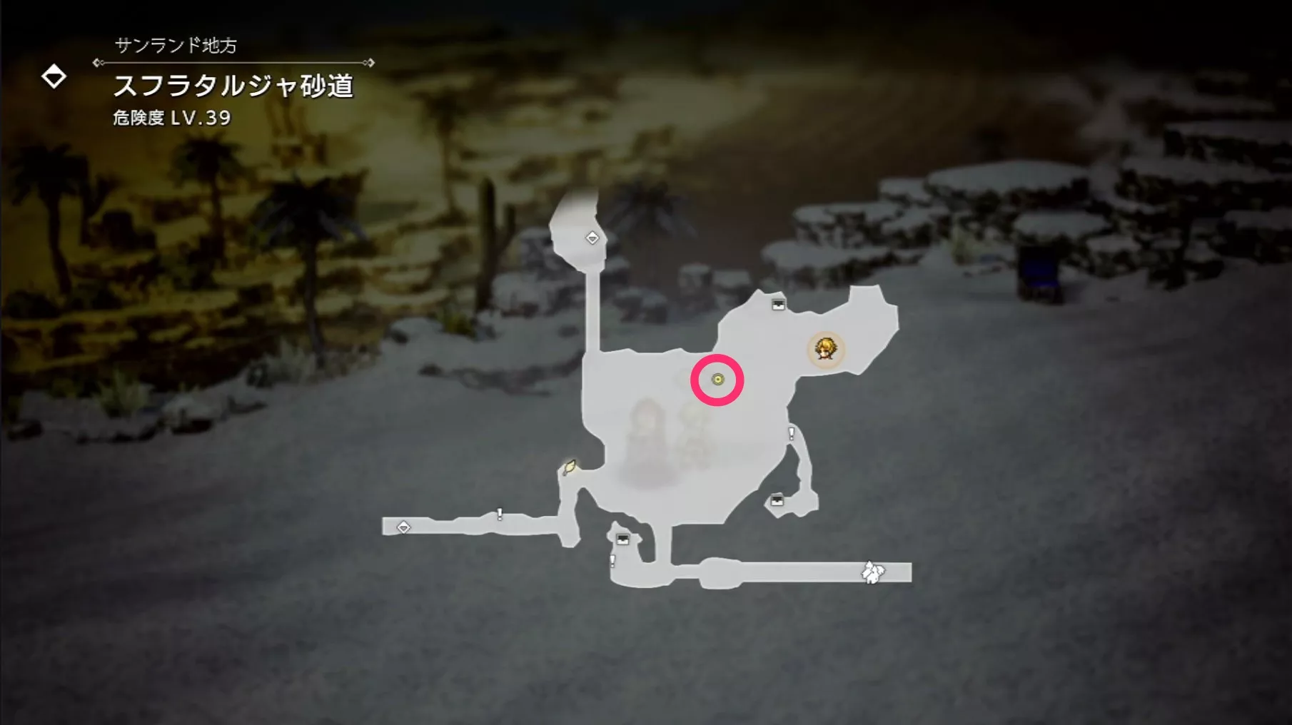 エスペルとの出会いのマップ