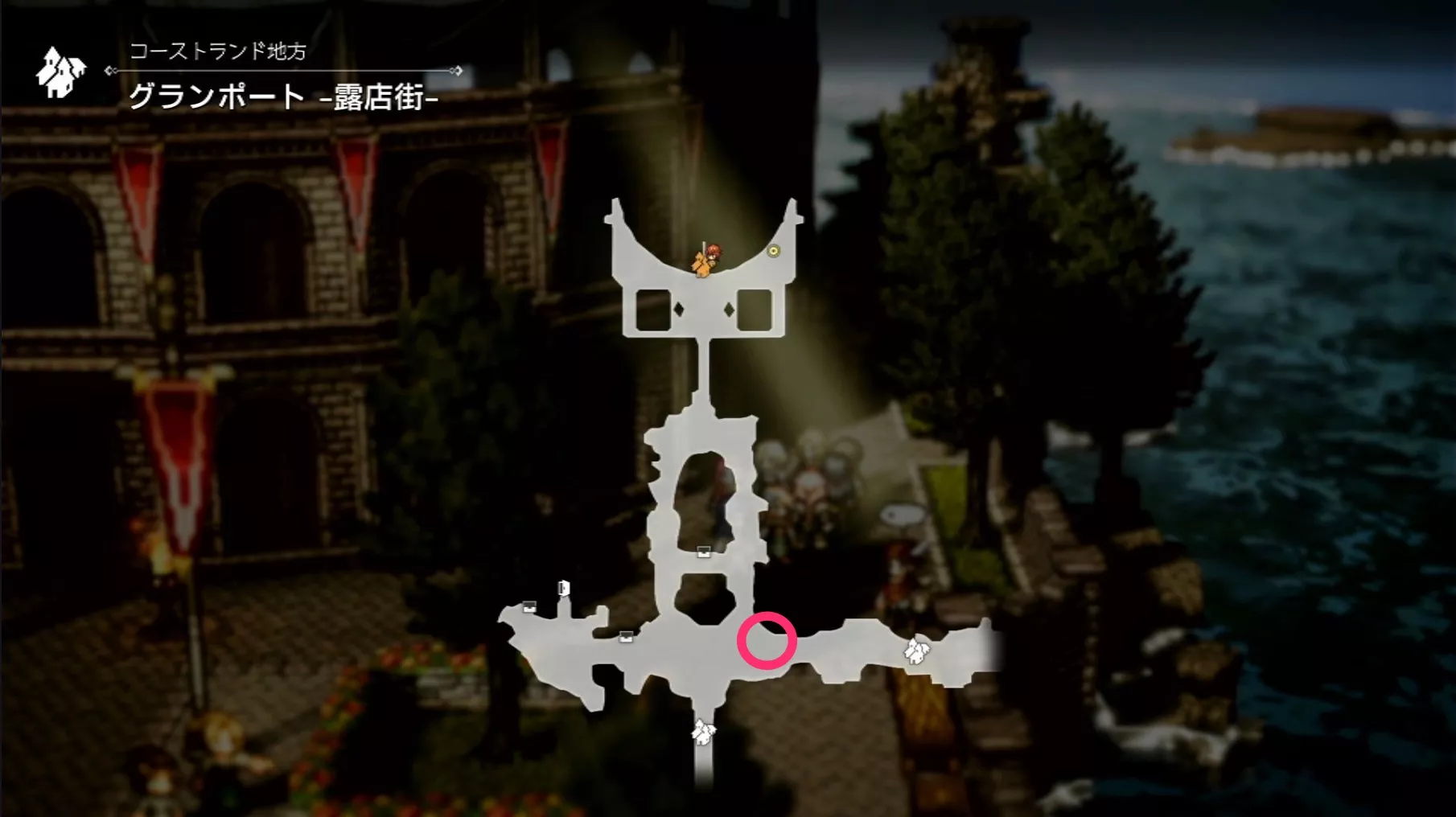 セルクとの出会いのマップ