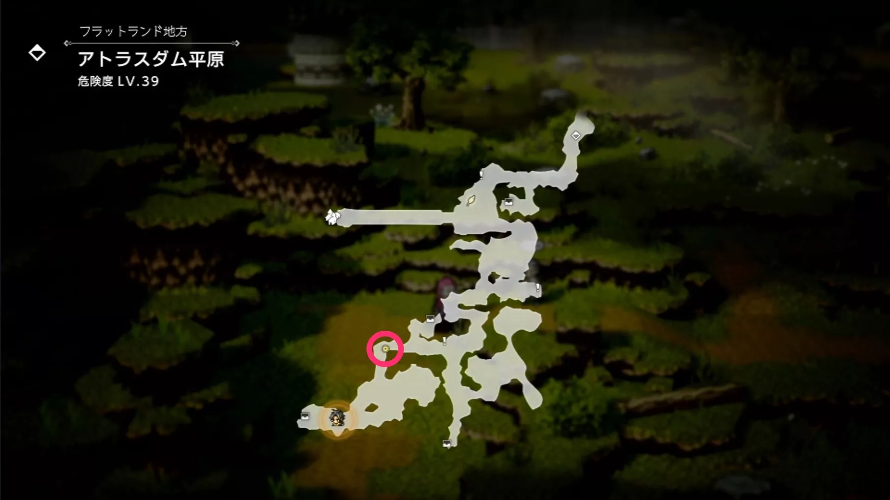 サイラスとの出会いのマップ