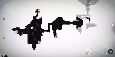 グルビューム廃坑・上層の全体マップ