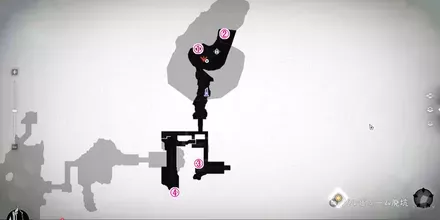 グルビューム廃坑・中層の全体マップ