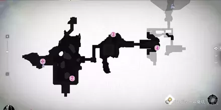 グルビューム廃坑・上層の全体マップ