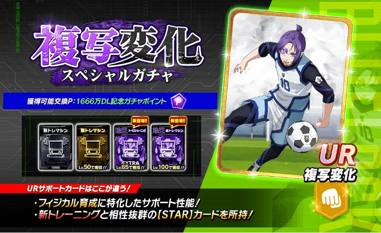 新サポートカードガチャ