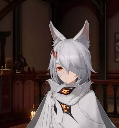 月狐の首飾り・アイボリー