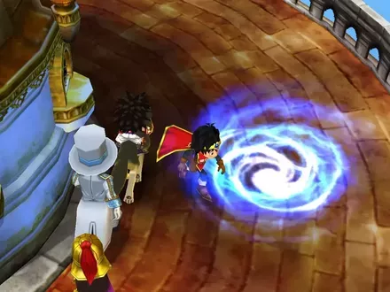 なぞの神殿に向かう