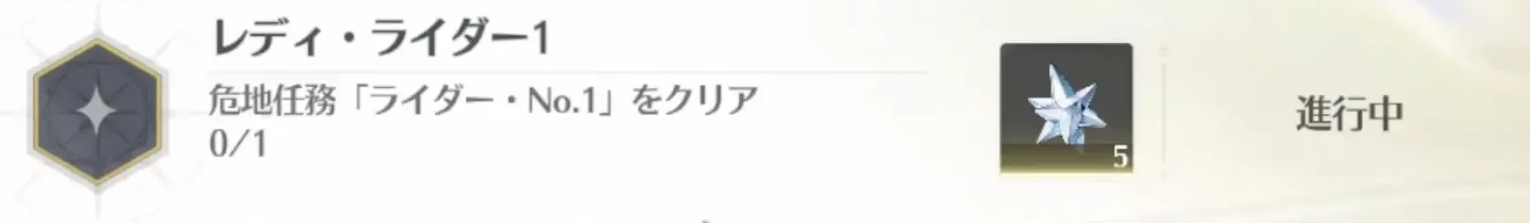 実績「レディ・ライダー1」