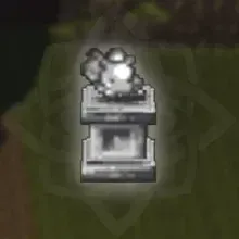 銀のオクトリン像