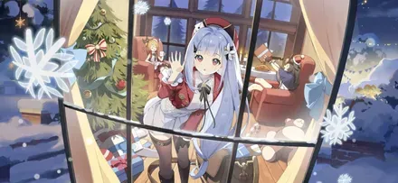 雪降る夜の贈り物画像